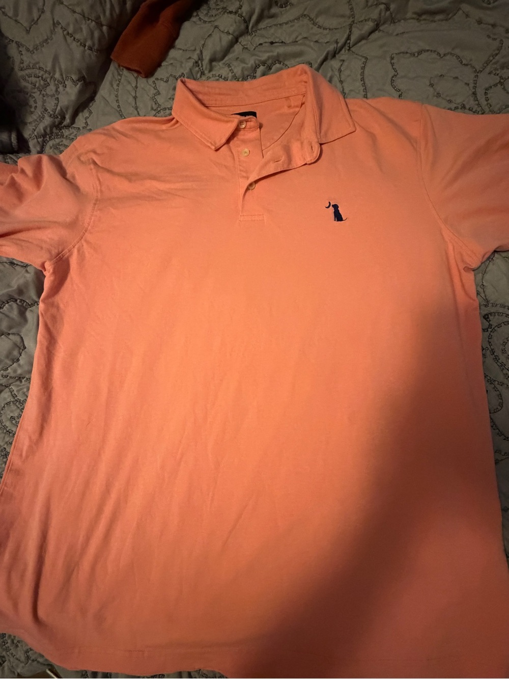 Local Boy Men’s Pink Orange Logo Polo Shirt